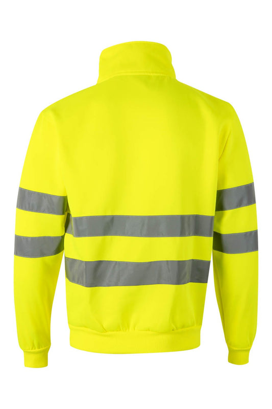 Pulover reflectorizant plush tricotat 300g galben fluo V305702
