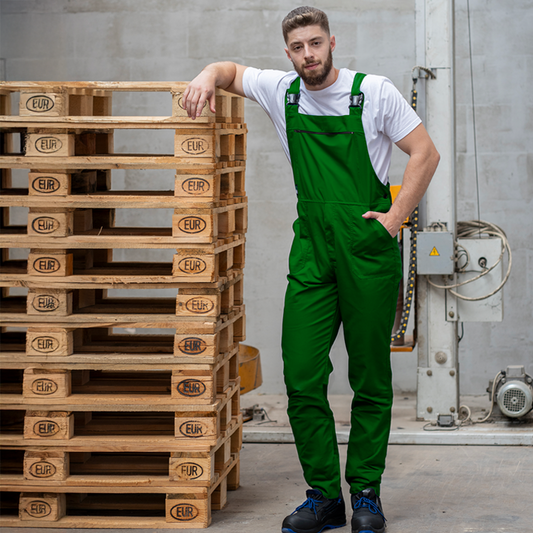 Salopeta bumbac 240g verde iarba barbat Anax