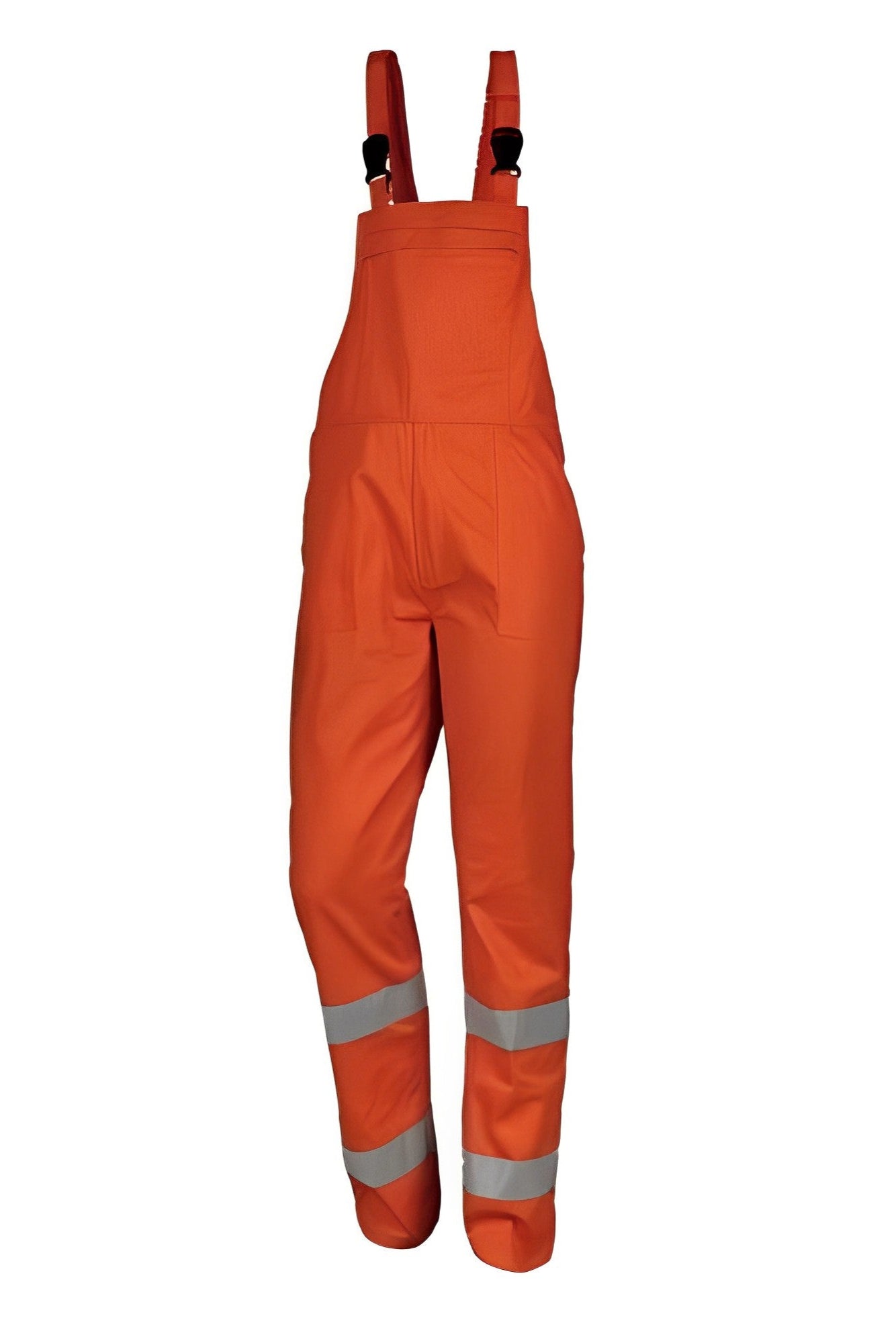 Salopeta cu pieptar portocalie bumbac reflectorizanta Radar