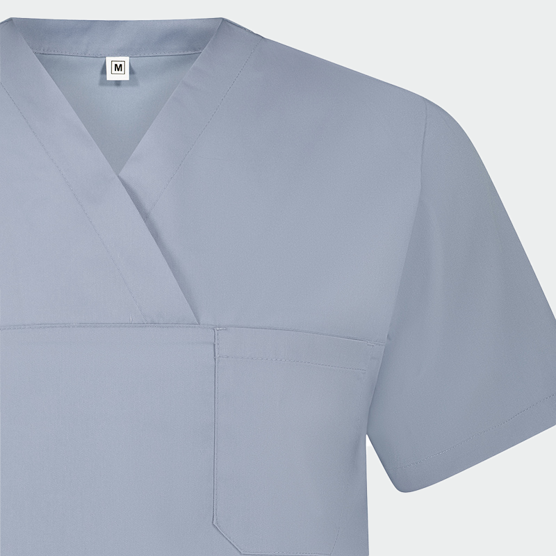 Bluza medicala tercot 160g gri deschis unisex Angel