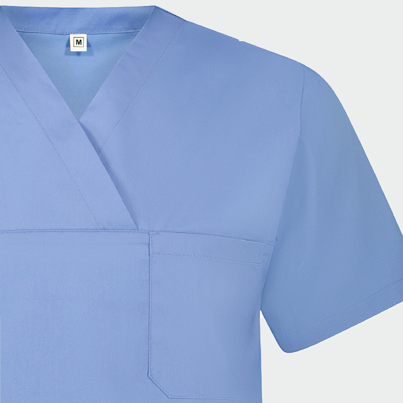 Bluza medicala tercot 160g albastru medical unisex Angel