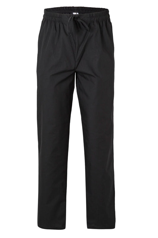 Pantaloni bucatar poplin 110g negru V403006