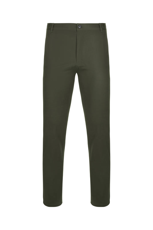 Pantaloni chino stretch 260g unisex verde masliniu V403010S