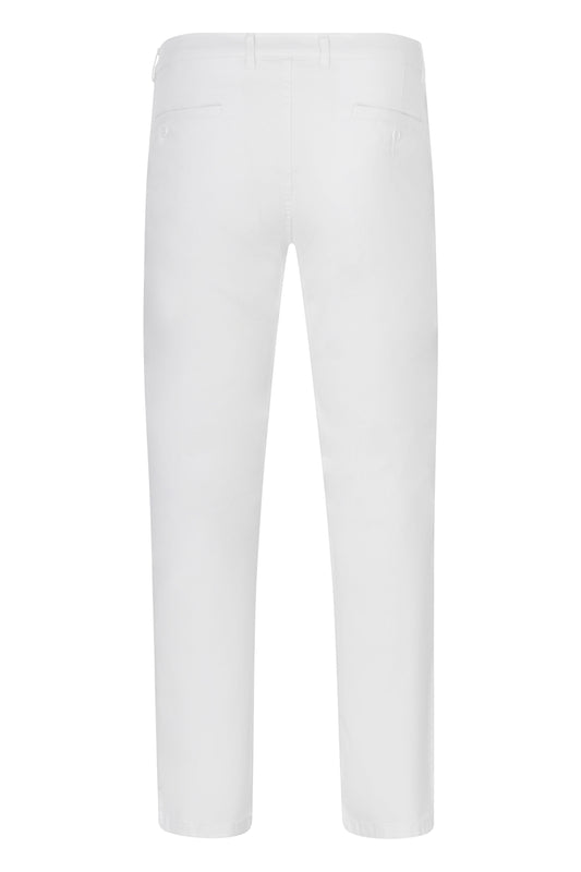 Pantaloni chino stretch 260g unisex alb V403010S