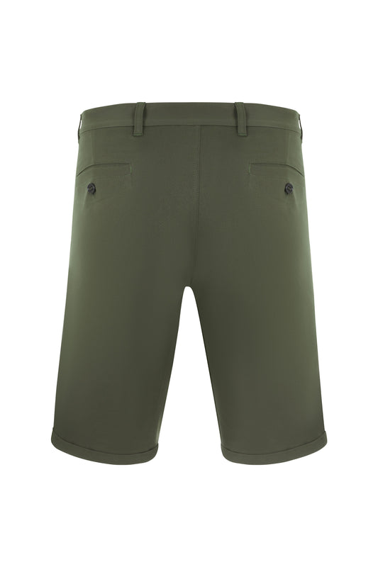 Pantaloni scurti chino stretch unisex verde masliniu V403011S