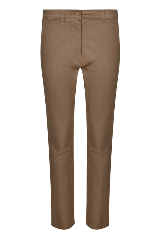 Pantaloni chino stretch 260g dama bej nisipiu V403012S