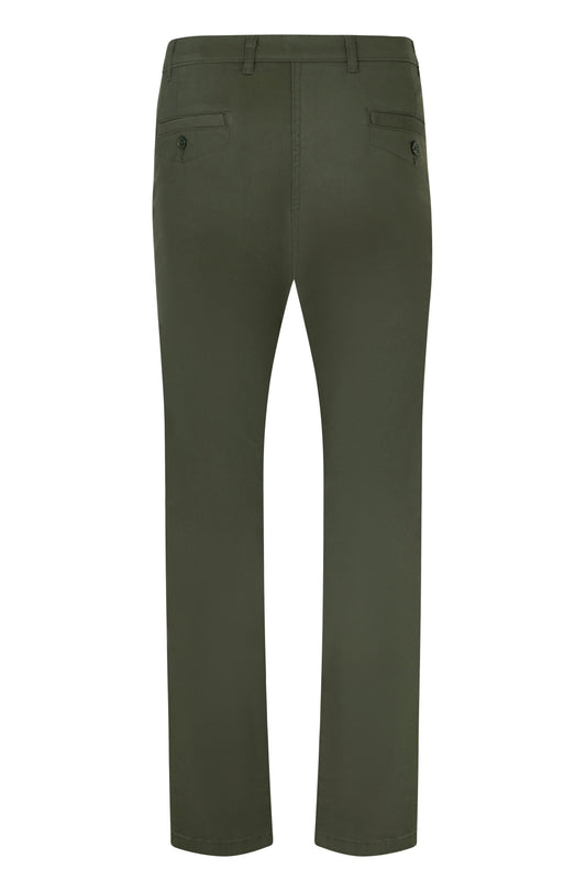 Pantaloni chino stretch 260g dama verde masliniu V403012S