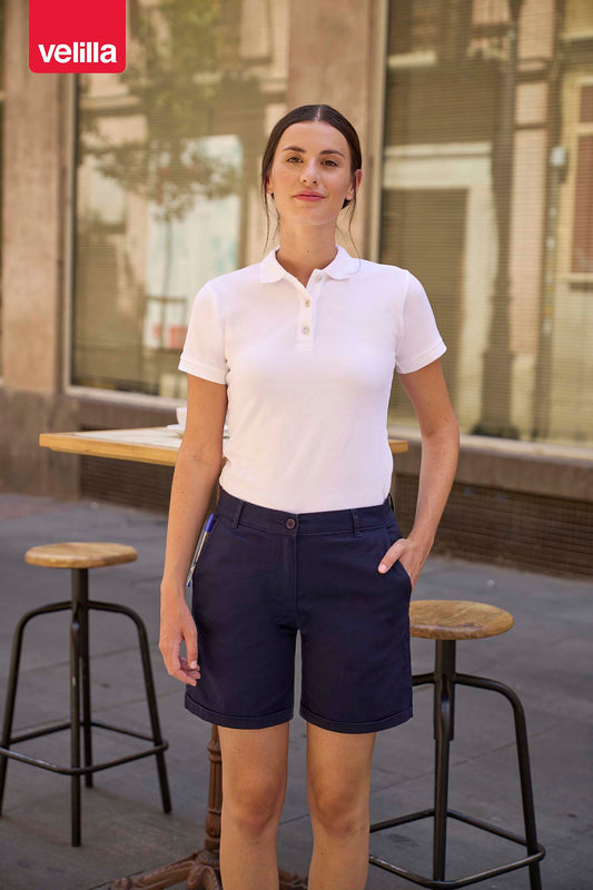 Pantaloni chino stretch dama albastru marin V403013S