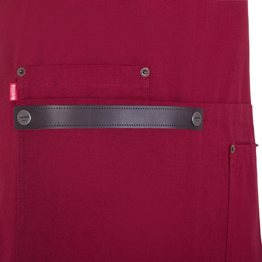 Sort urban cu pieptar din bumbac organic maroon V404215