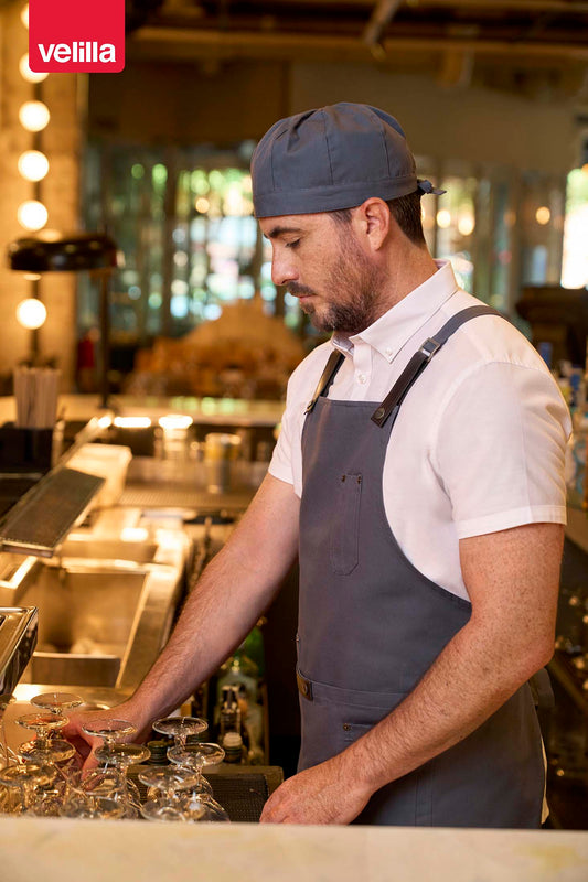 Bandana urban de bucatar din bumbac organic blackboard V404015