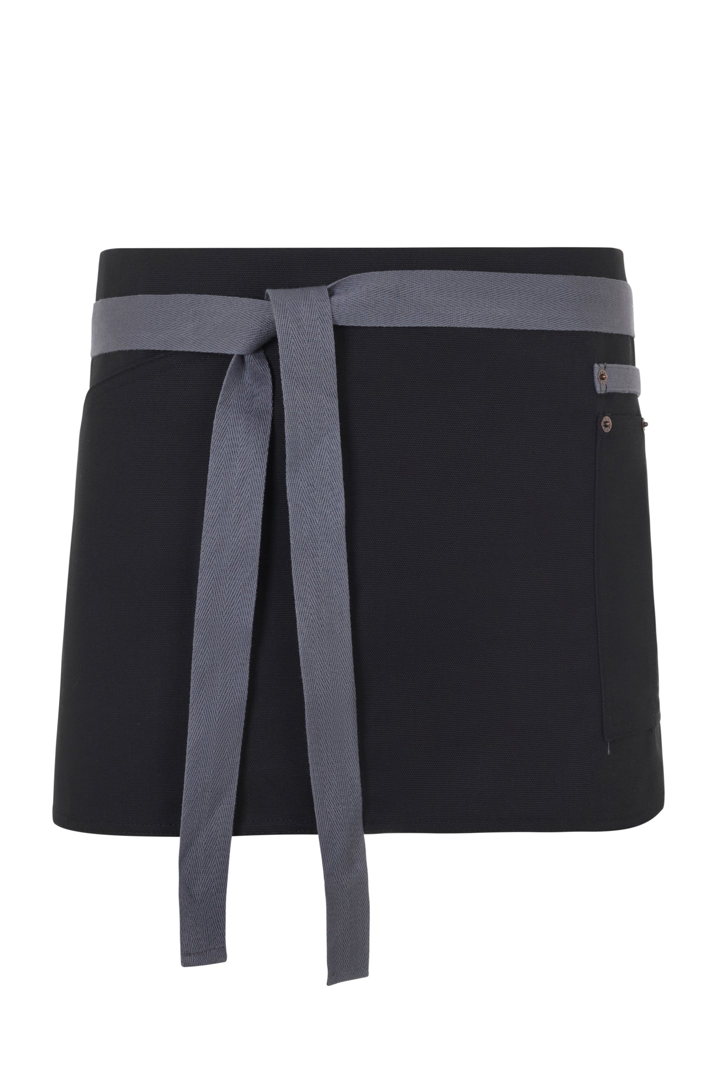 Sort in talie din canvas cu buzunare portionate negru/gri V404221B