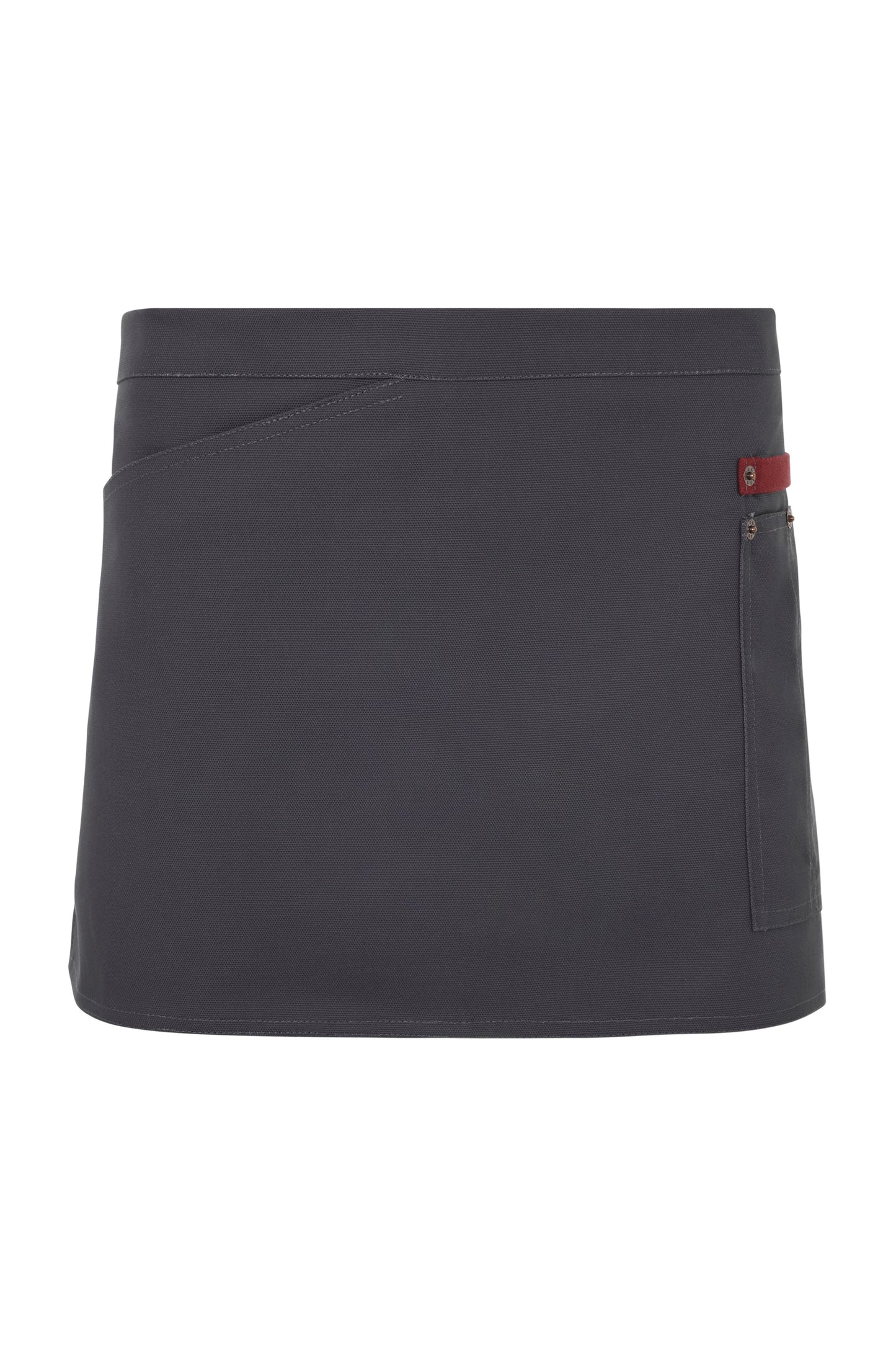 Sort in talie din canvas cu buzunare portionate gri/maroon V404221B