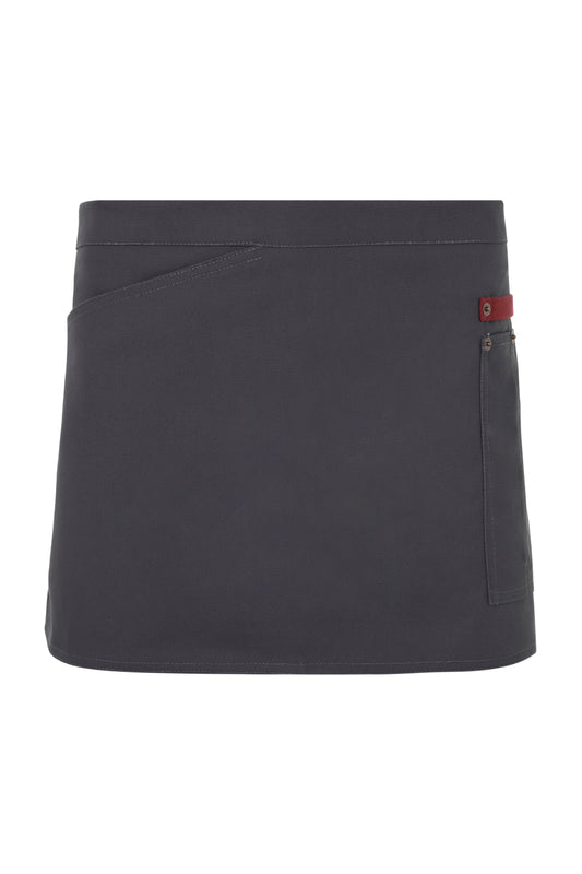 Sort in talie din canvas cu buzunare portionate gri/maroon V404221B