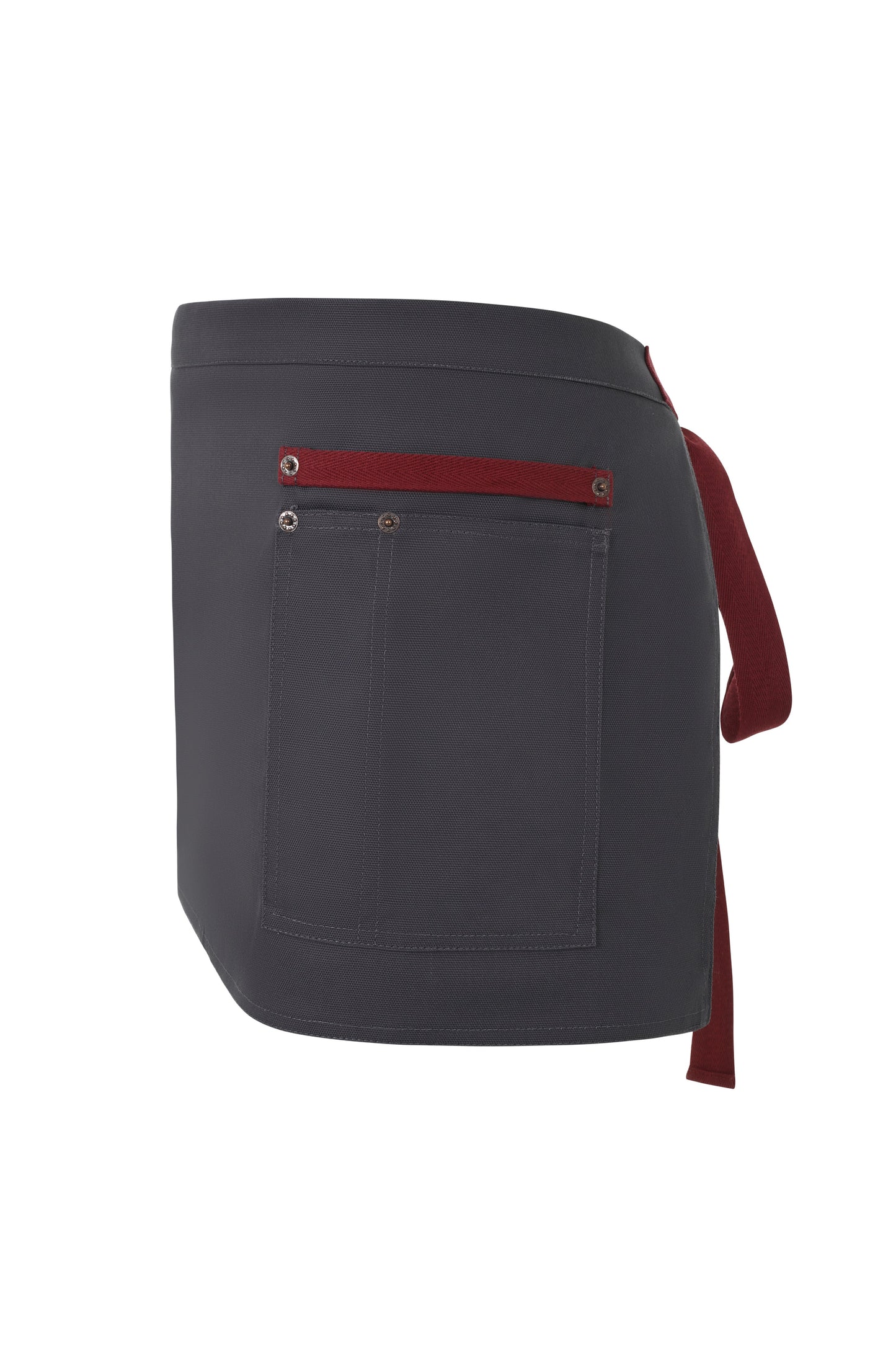Sort in talie din canvas cu buzunare portionate gri/maroon V404221B