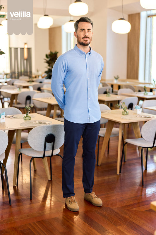 Pantaloni chino stretch 260g albastru marin V403010S