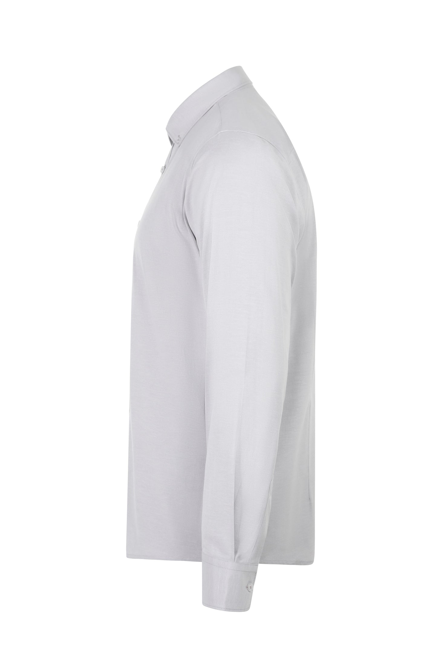 Camasa barbati stretch oxford maneca lunga gri gheata V405004S