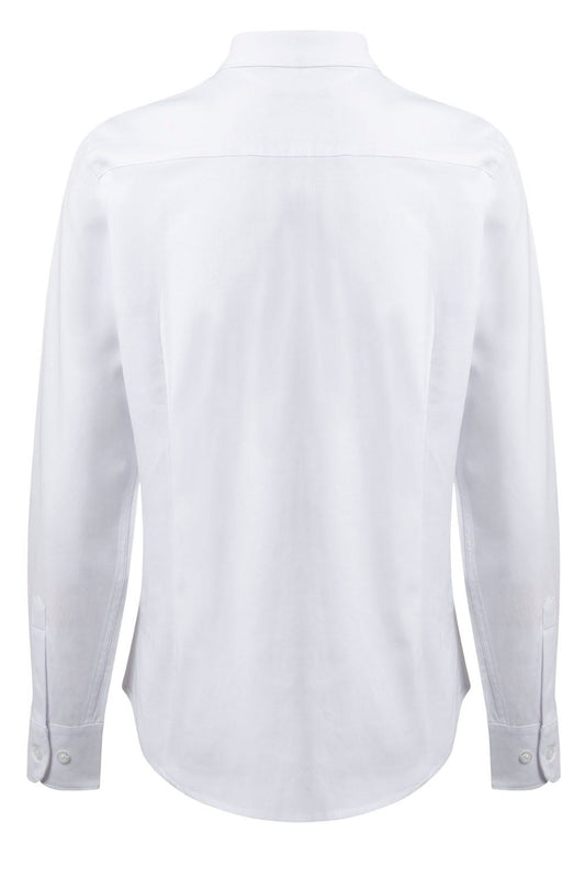 Camasa oxford stretch 180g maneca lunga dama alb V405005S
