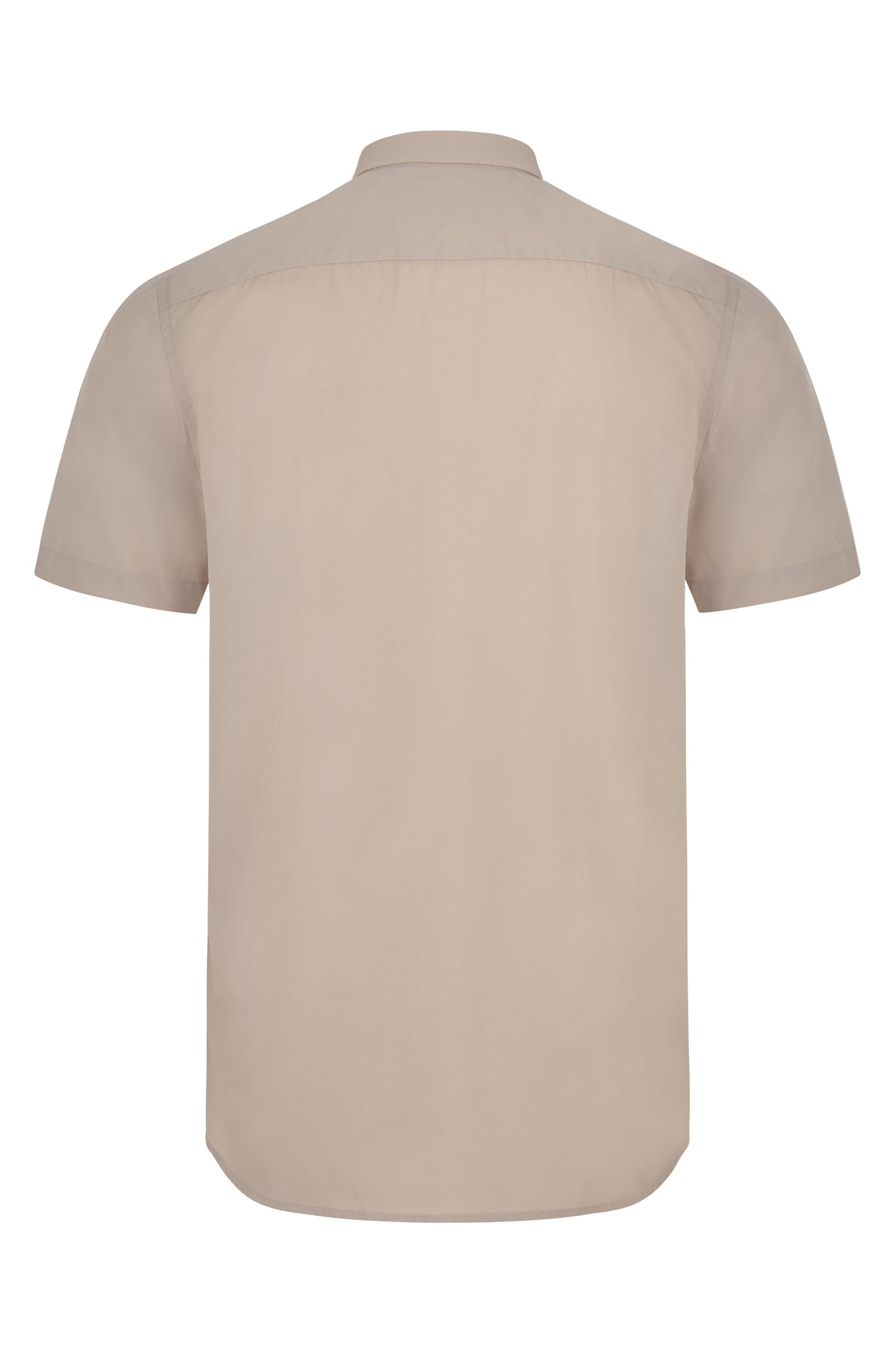 Camasa barbati maneca scurta poplin bej deschis V405008