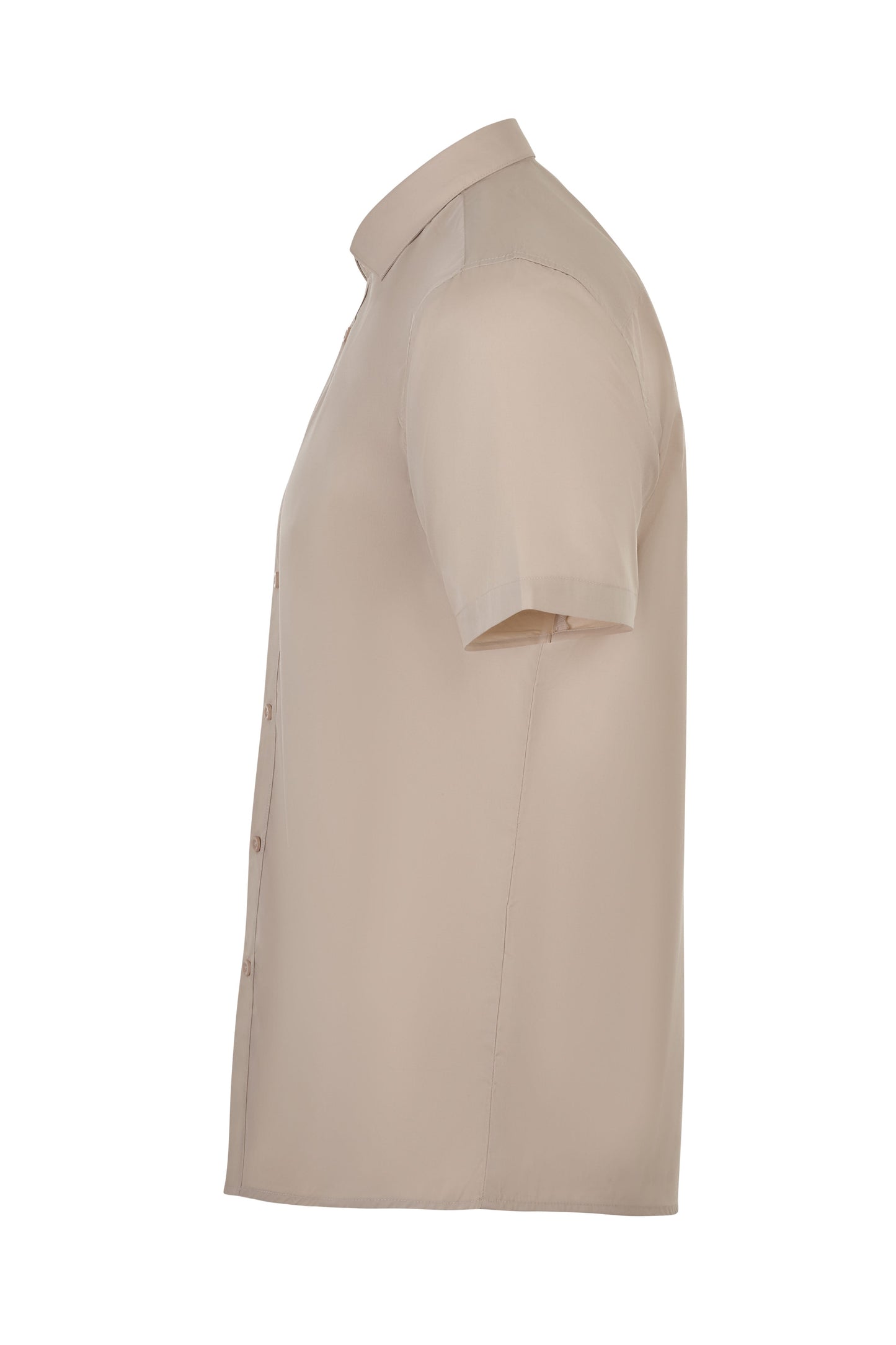 Camasa barbati maneca scurta poplin bej deschis V405008