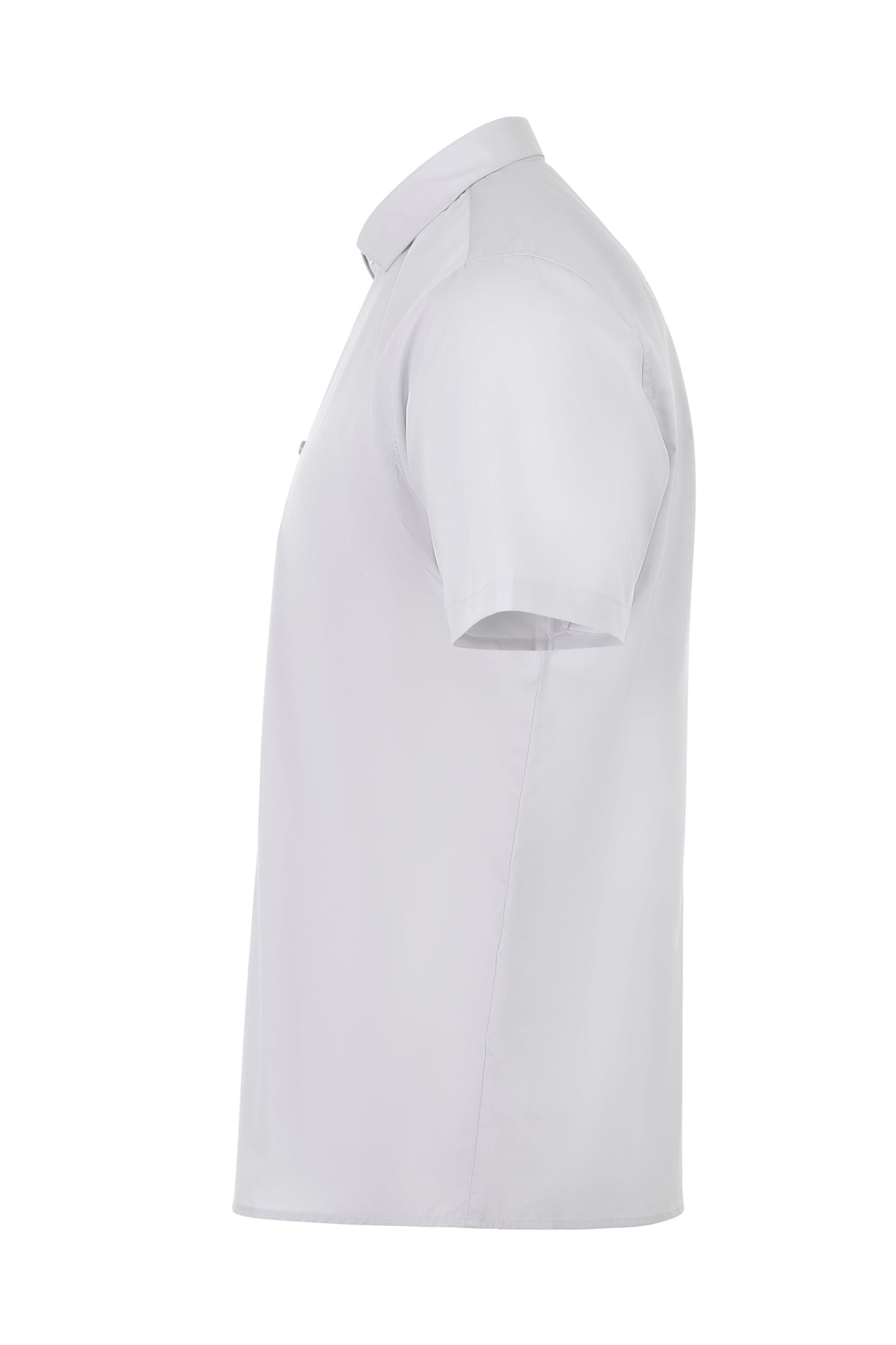 Camasa barbati maneca scurta poplin gri gheata V405008
