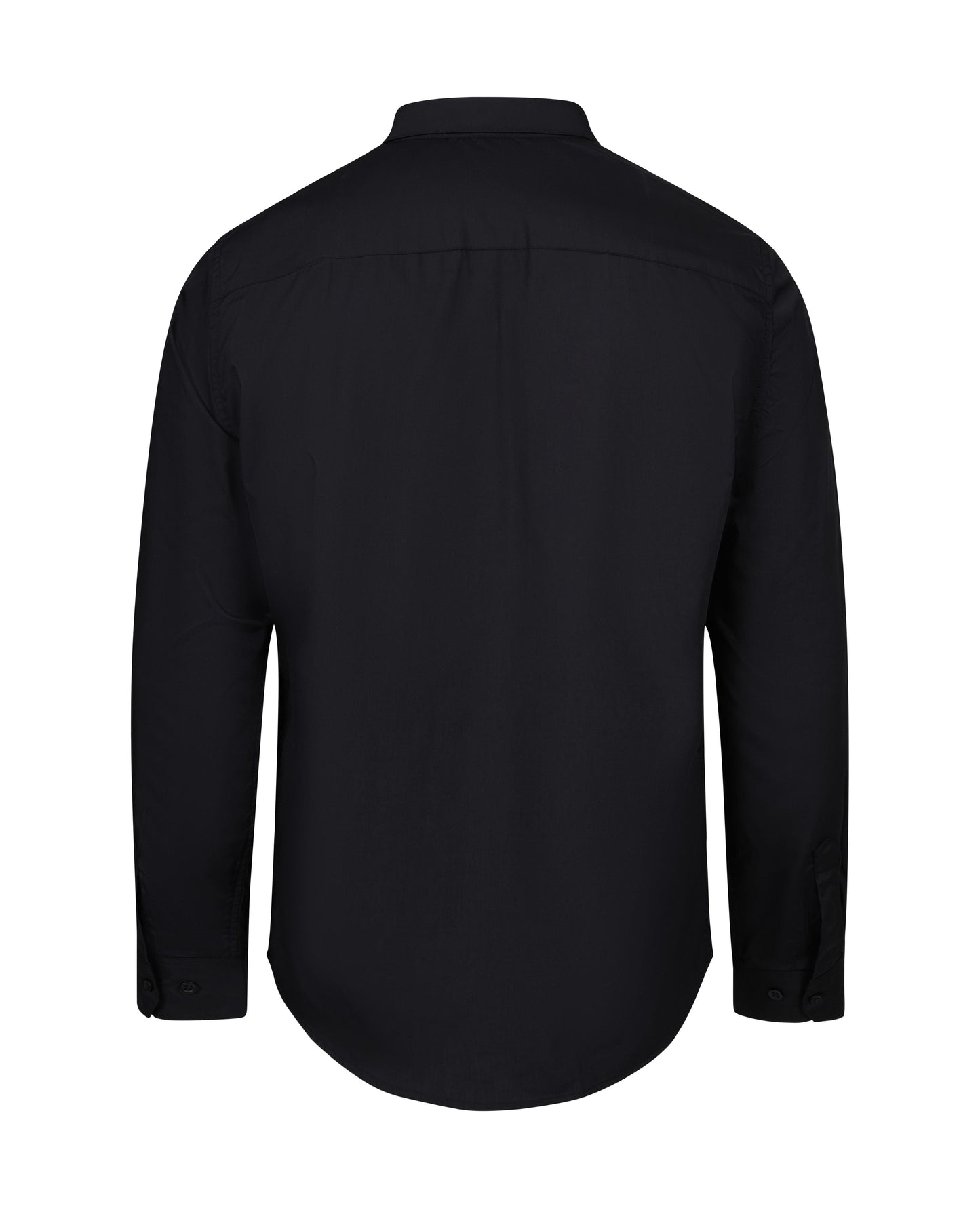 Camasa poplin 115g maneca lunga barbat negru V405009