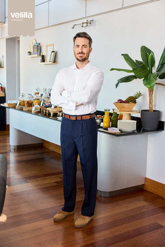 Camasa poplin 115g maneca lunga barbat alb V405009