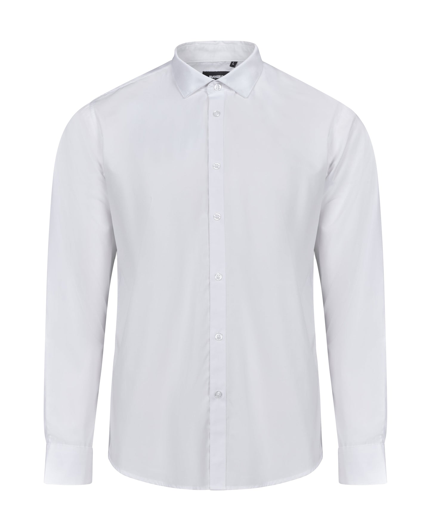Camasa poplin 115g maneca lunga barbat alb V405009