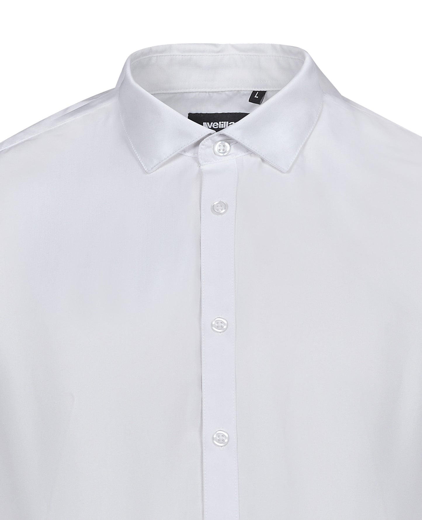 Camasa poplin 115g maneca lunga barbat alb V405009