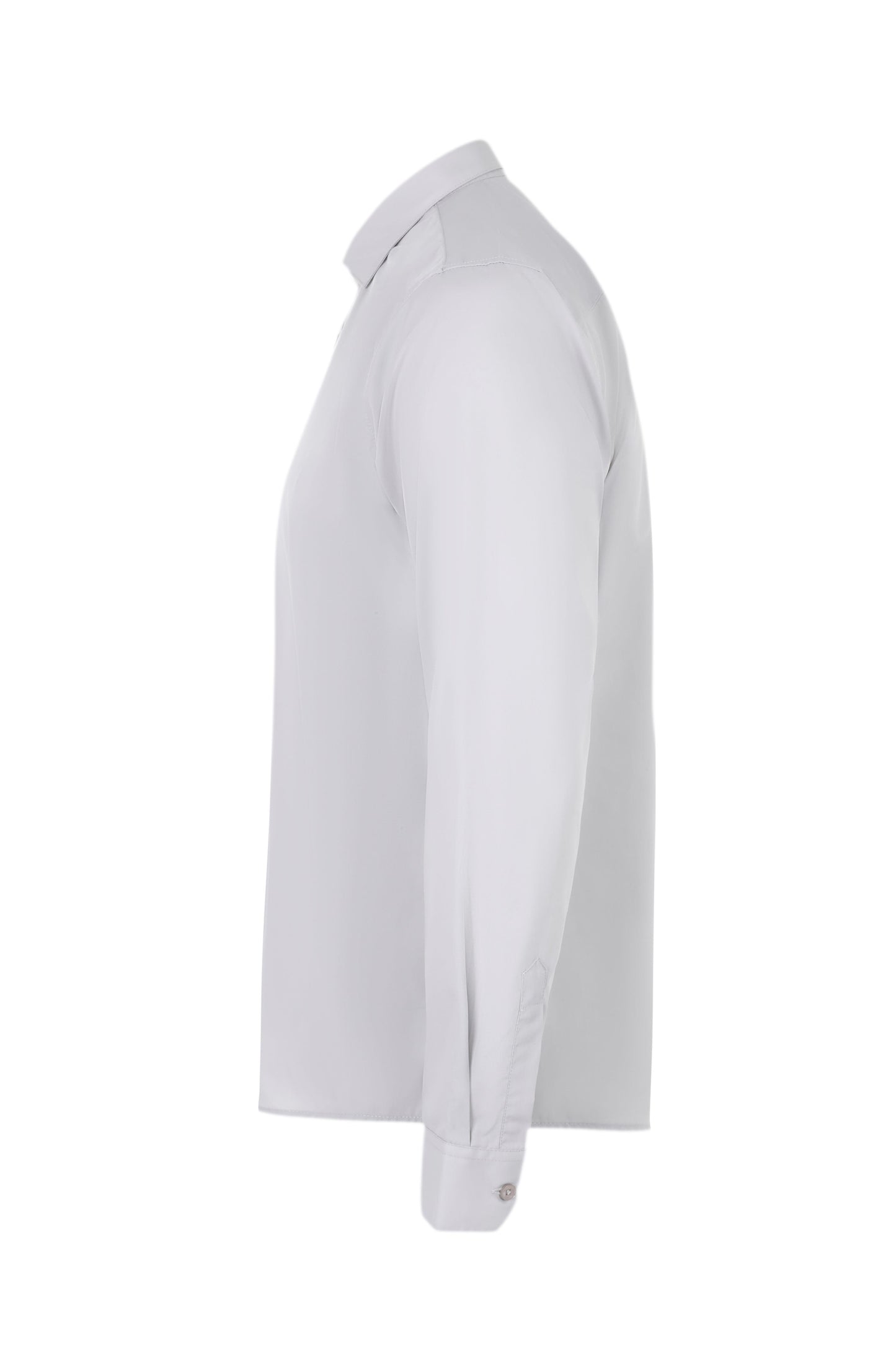 Camasa barbati maneca lunga poplin gri gheata V405009