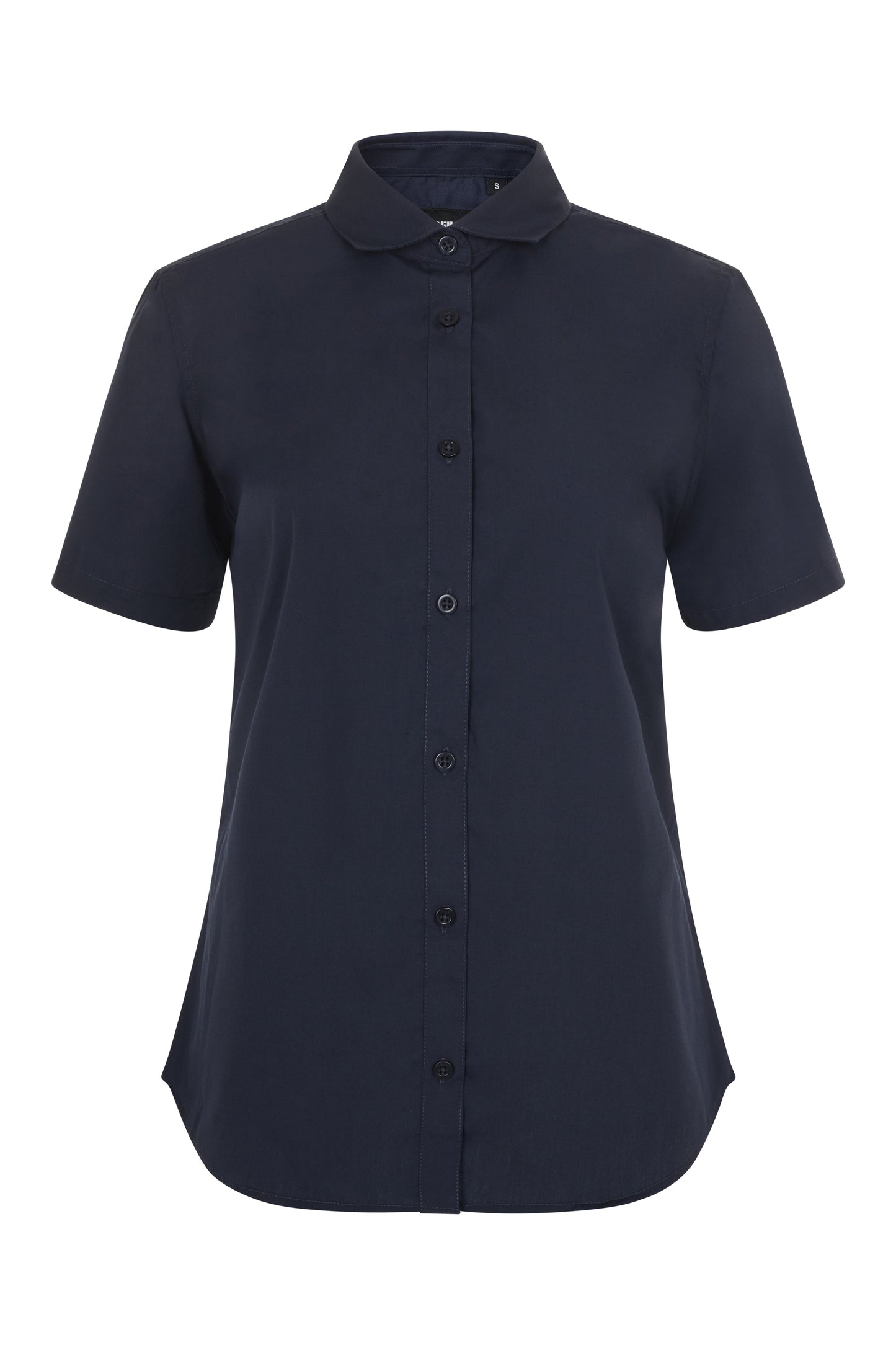 Camasa dama maneca scurta poplin albastru marin V405010