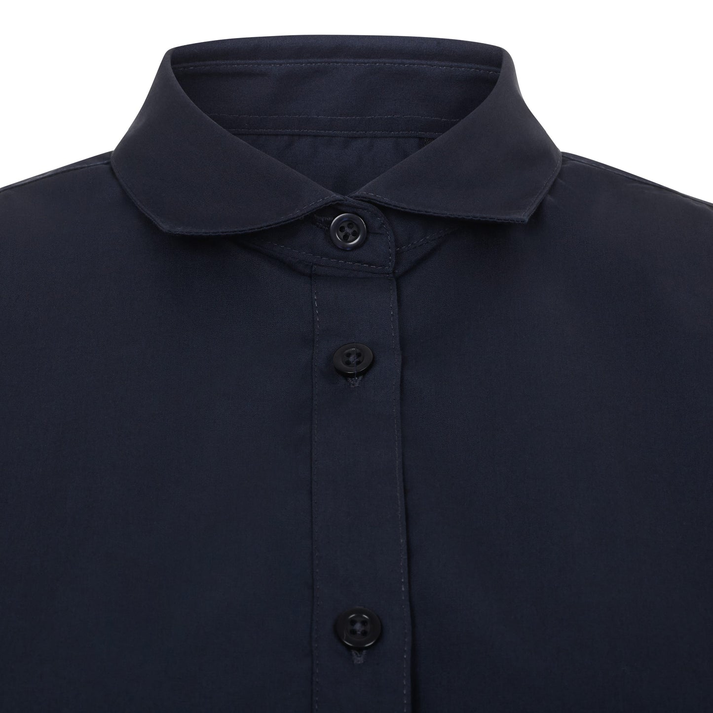 Camasa dama maneca scurta poplin albastru marin V405010