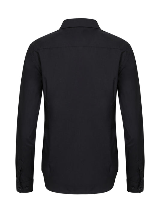 Camasa poplin 115g maneca lunga dama negru V405011