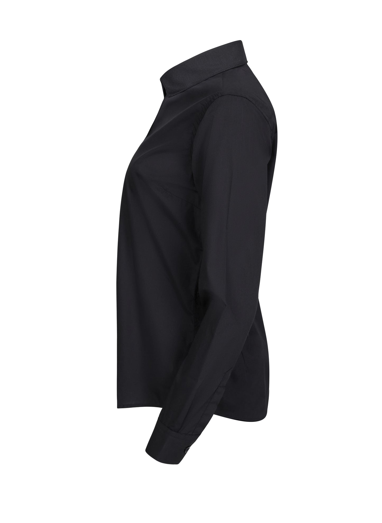 Camasa poplin 115g maneca lunga dama negru V405011