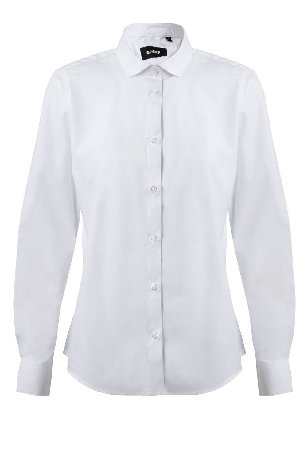 Camasa poplin 115g maneca lunga dama alb V405011
