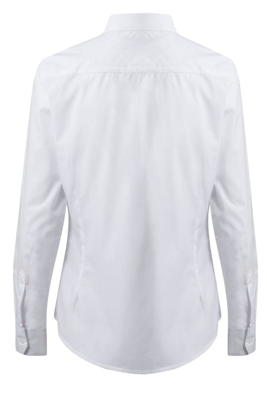 Camasa poplin 115g maneca lunga dama alb V405011