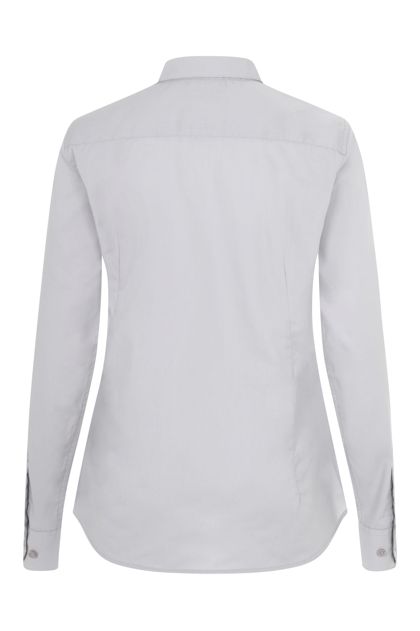 Camasa dama maneca lunga poplin gri gheata V405011