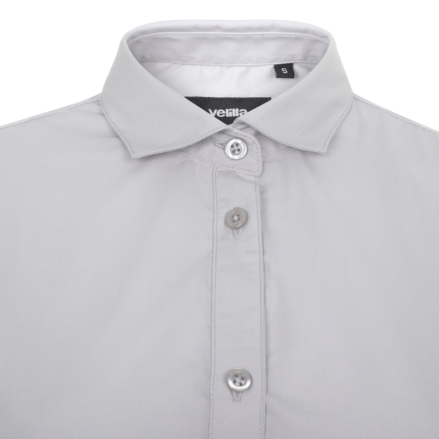 Camasa dama maneca lunga poplin gri gheata V405011