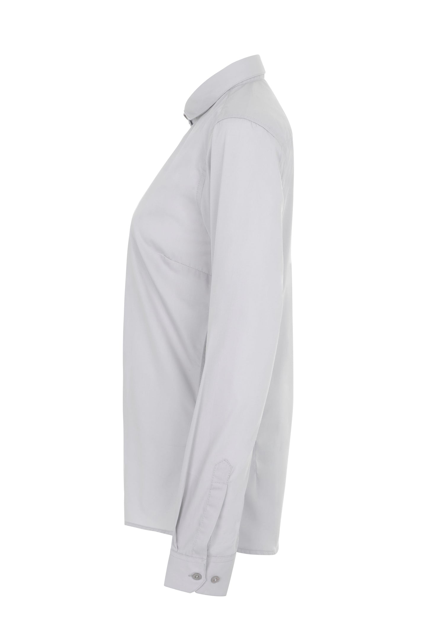 Camasa dama maneca lunga poplin gri gheata V405011