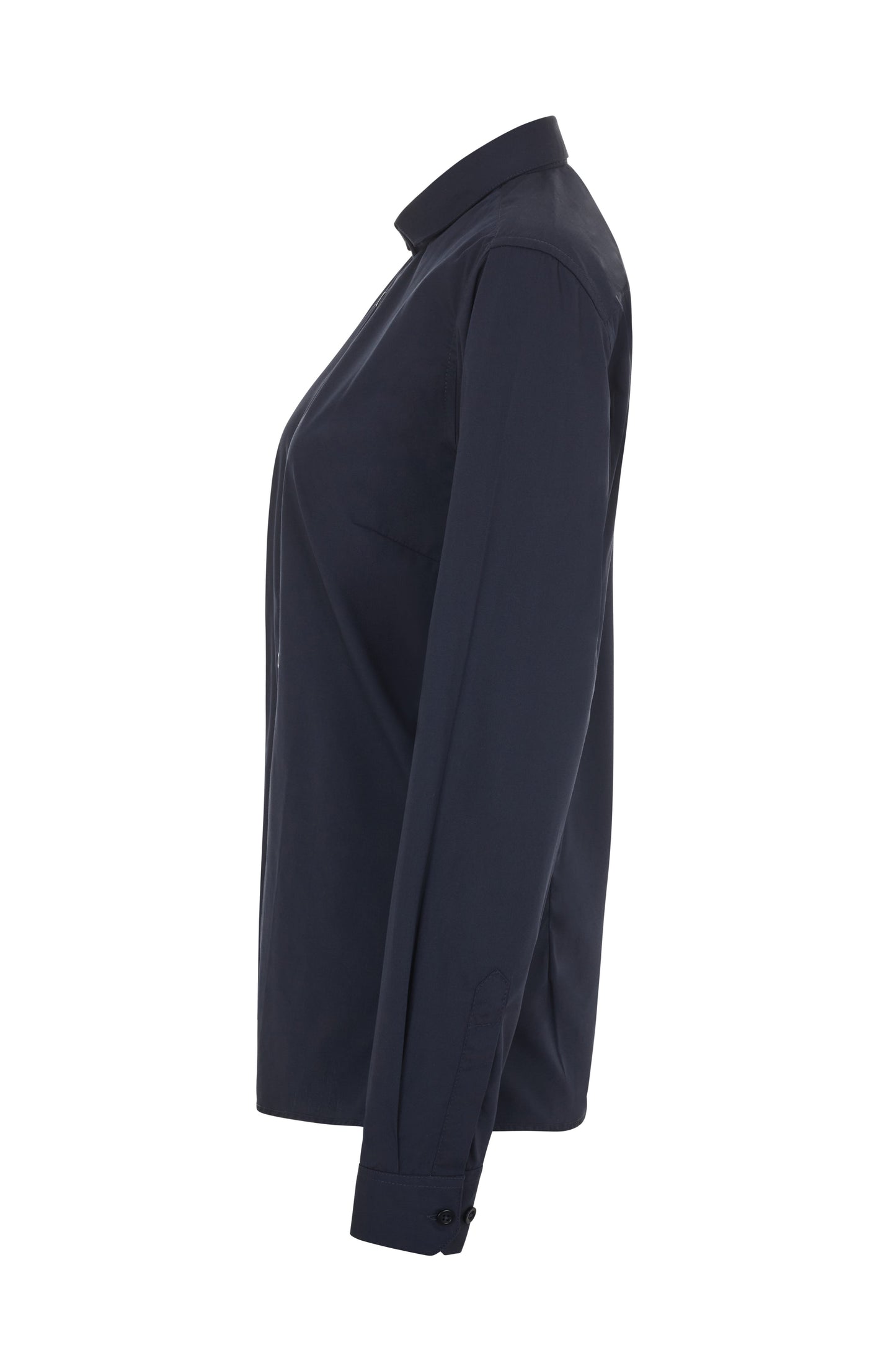 Camasa dama maneca lunga poplin albastru marin V405011
