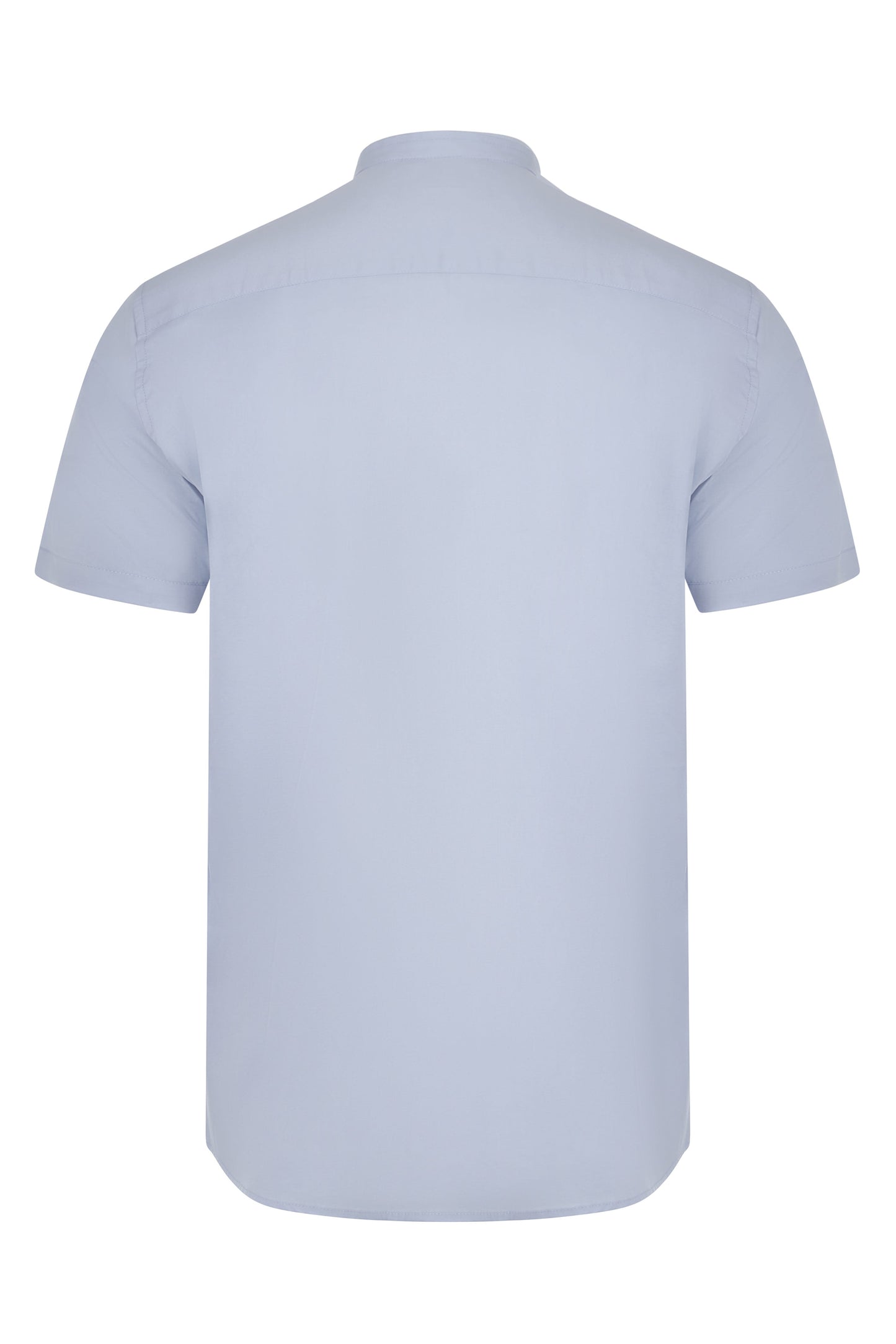 Camasa barbat maneca scurta poplin stretch guler tunica albastru celest V405012S
