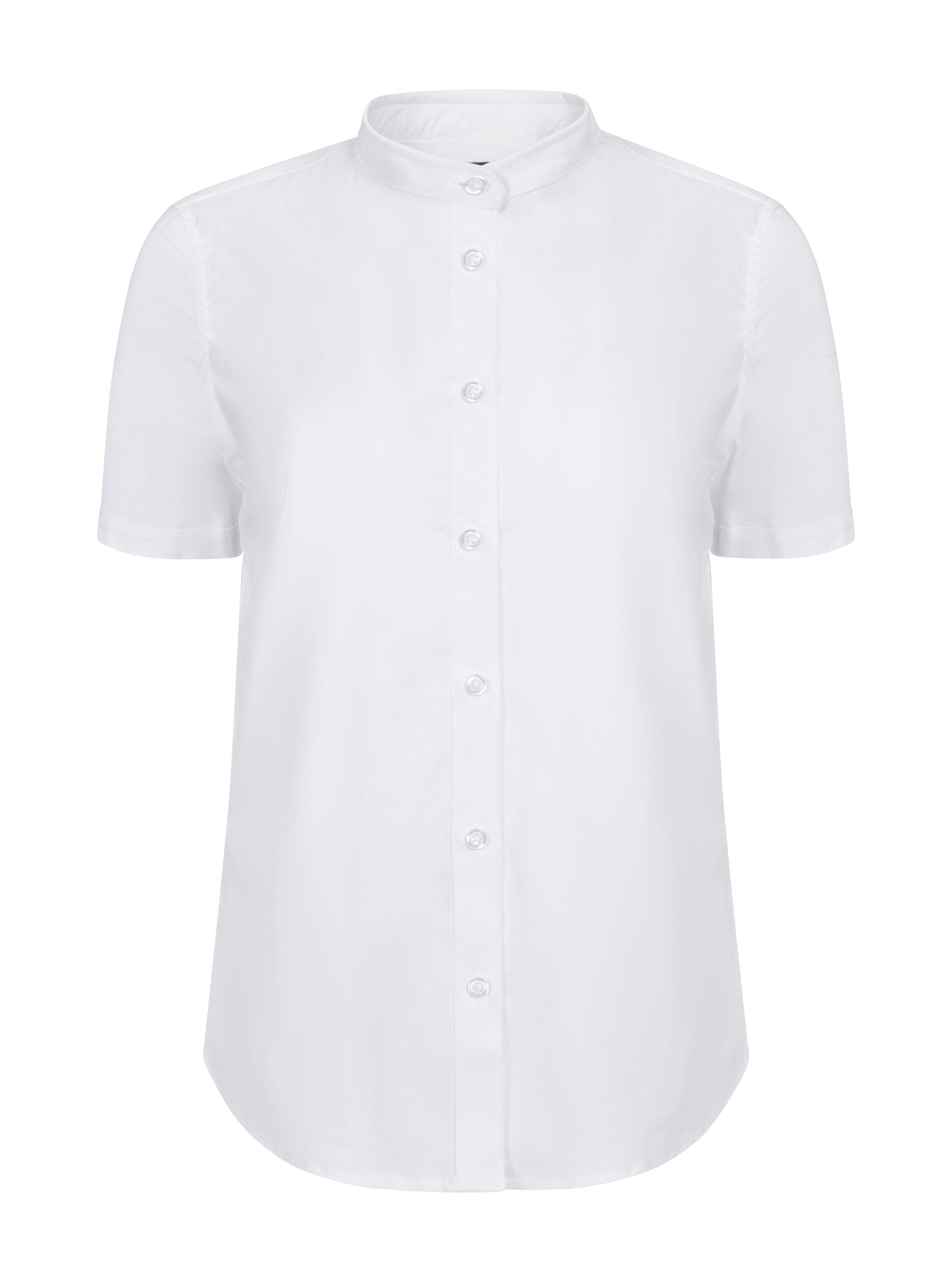 Camasa poplin stretch 115g maneca scurta dama alb V405014S