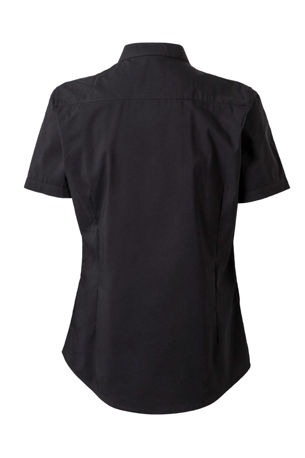Camasa poplin stretch 115g maneca scurta dama negru V405014S