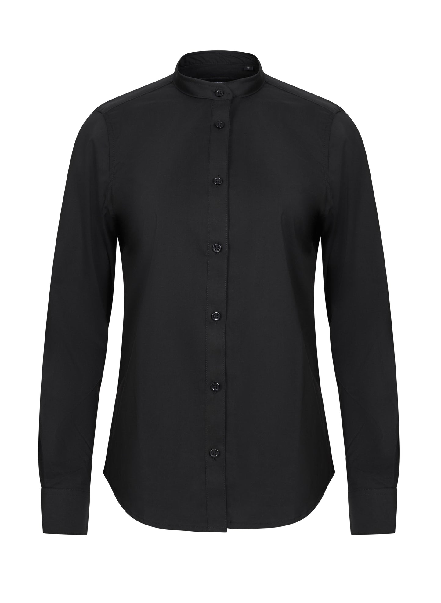 Camasa poplin stretch 115g maneca lunga dama negru V405015S
