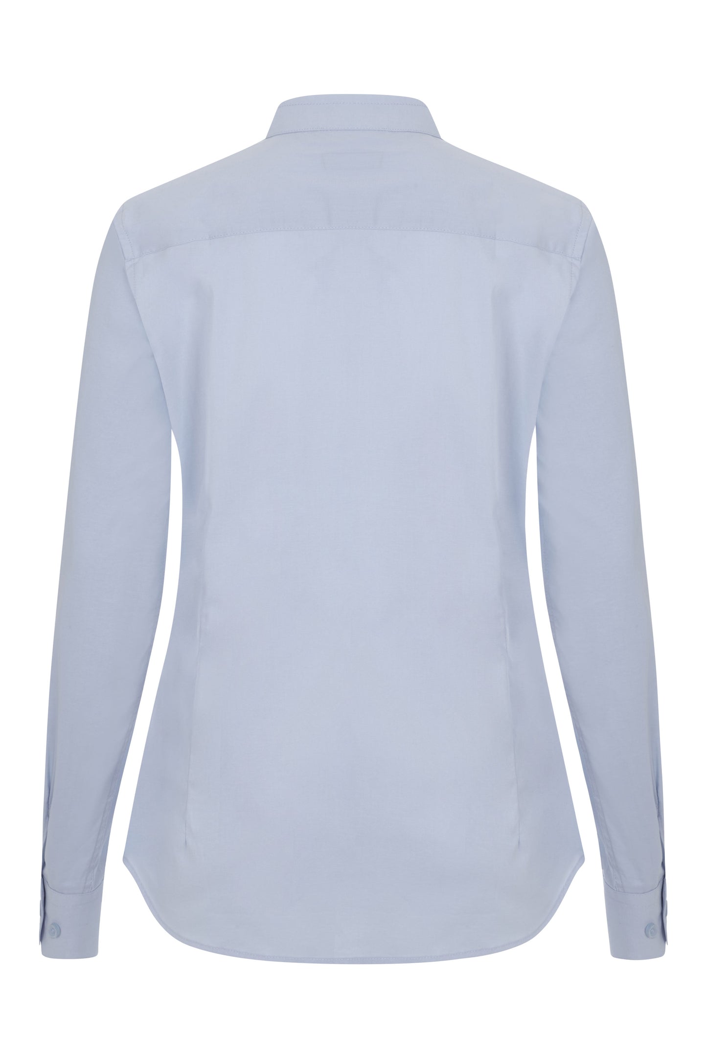 Camasa dama maneca lunga poplin stretch guler tunica albastru celest V405015S