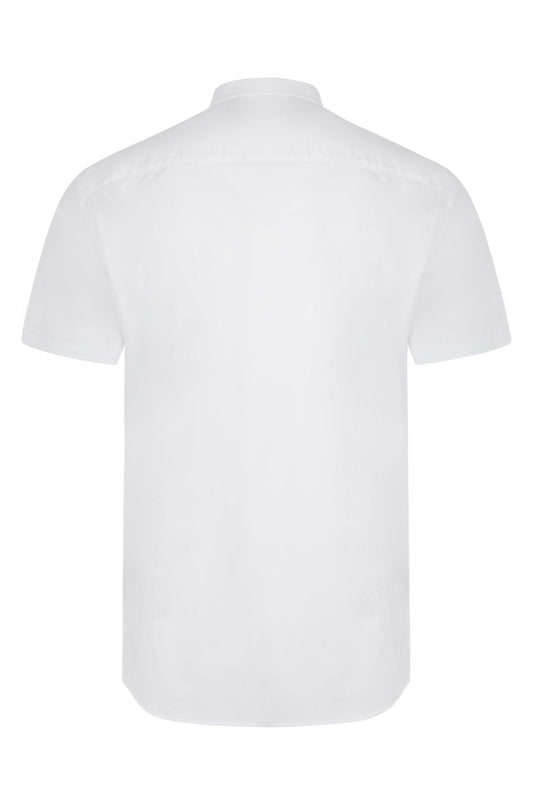 Camasa stretch de barbat cu maneca scurta alb V405016S