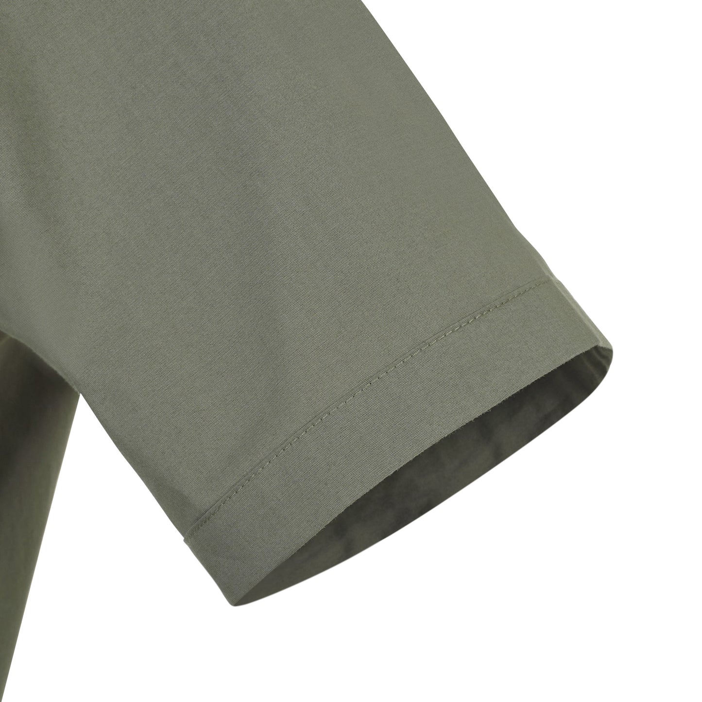 Camasa stretch de barbat cu maneca scurta verde masliniu deschis V405016S