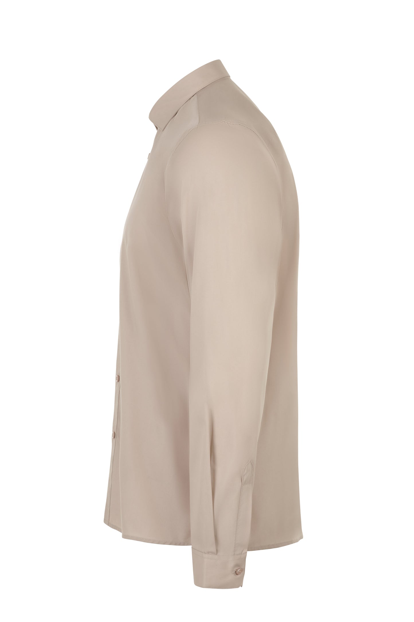 Camasa stretch de barbat cu maneca lunga bej deschis V405017S