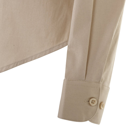 Camasa stretch de dama cu maneca lunga bej deschis V405019S