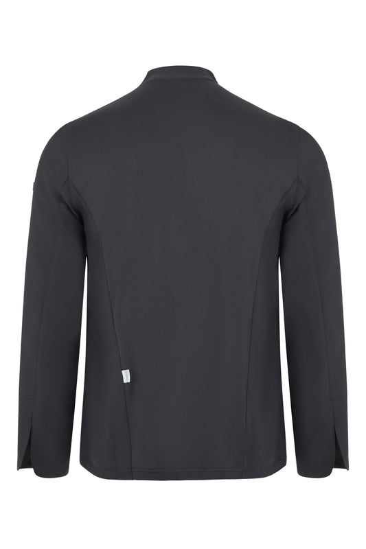 Tunica bucatar microfibra maneca lunga gri inchis V405210