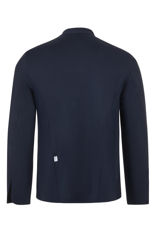 Tunica bucatar microfibra maneca lunga albastru marin V405210